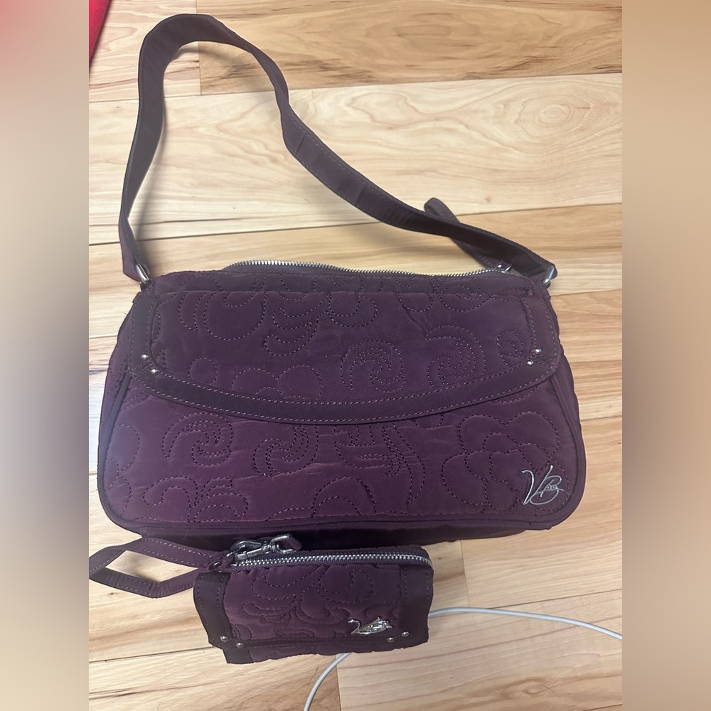 Vera Bradley shoulder bag & matching wallet!